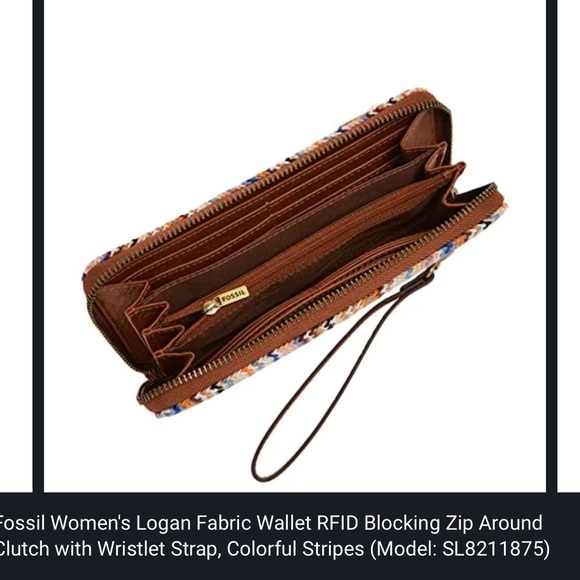 FOSSIL Parker Satchel/Crossbody and wristlet set - Picture 8 of 16